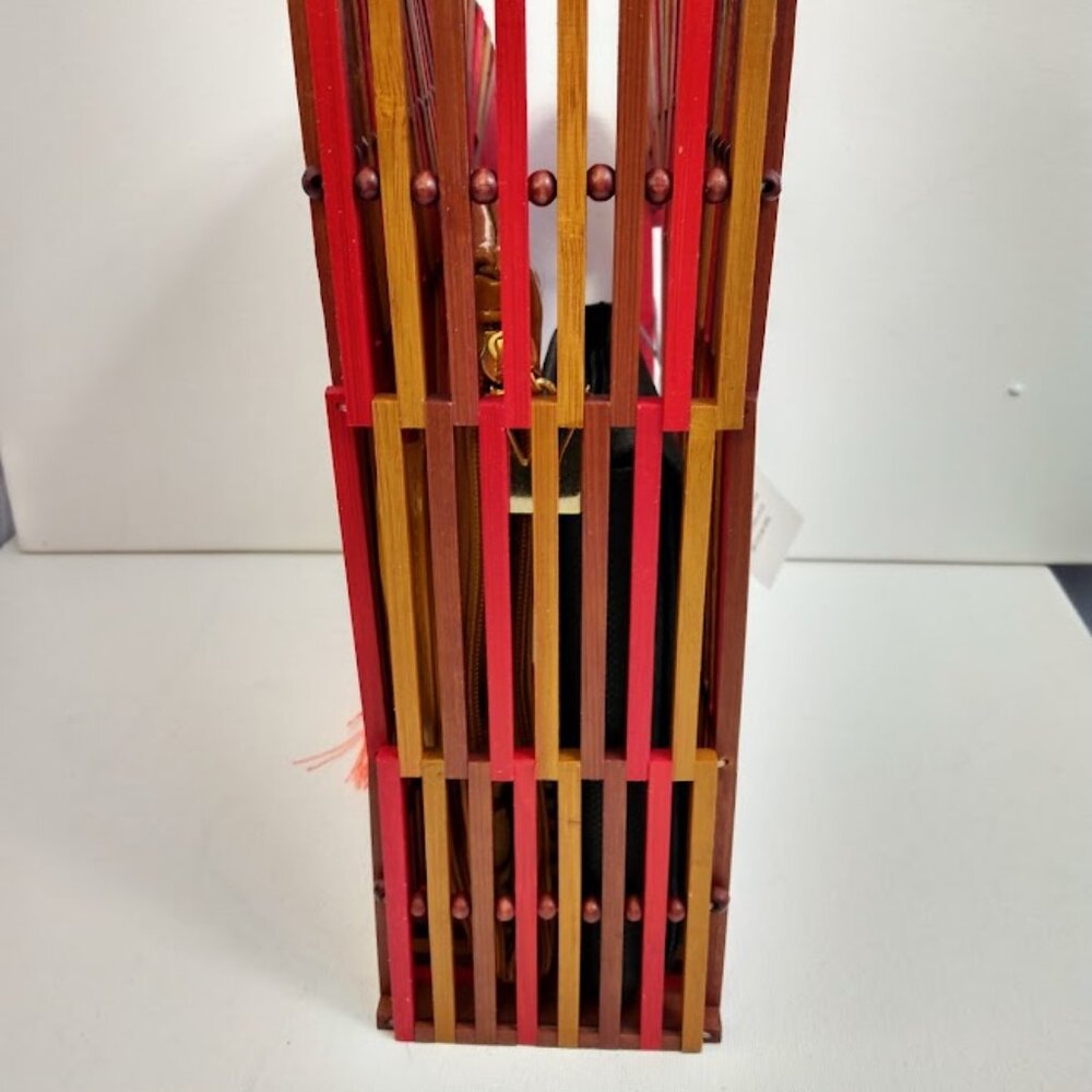 Vince Camuto Bayne Bamboo Clutch Purse NEW Papaya Orange Summer Colorful - Picture 5 of 11